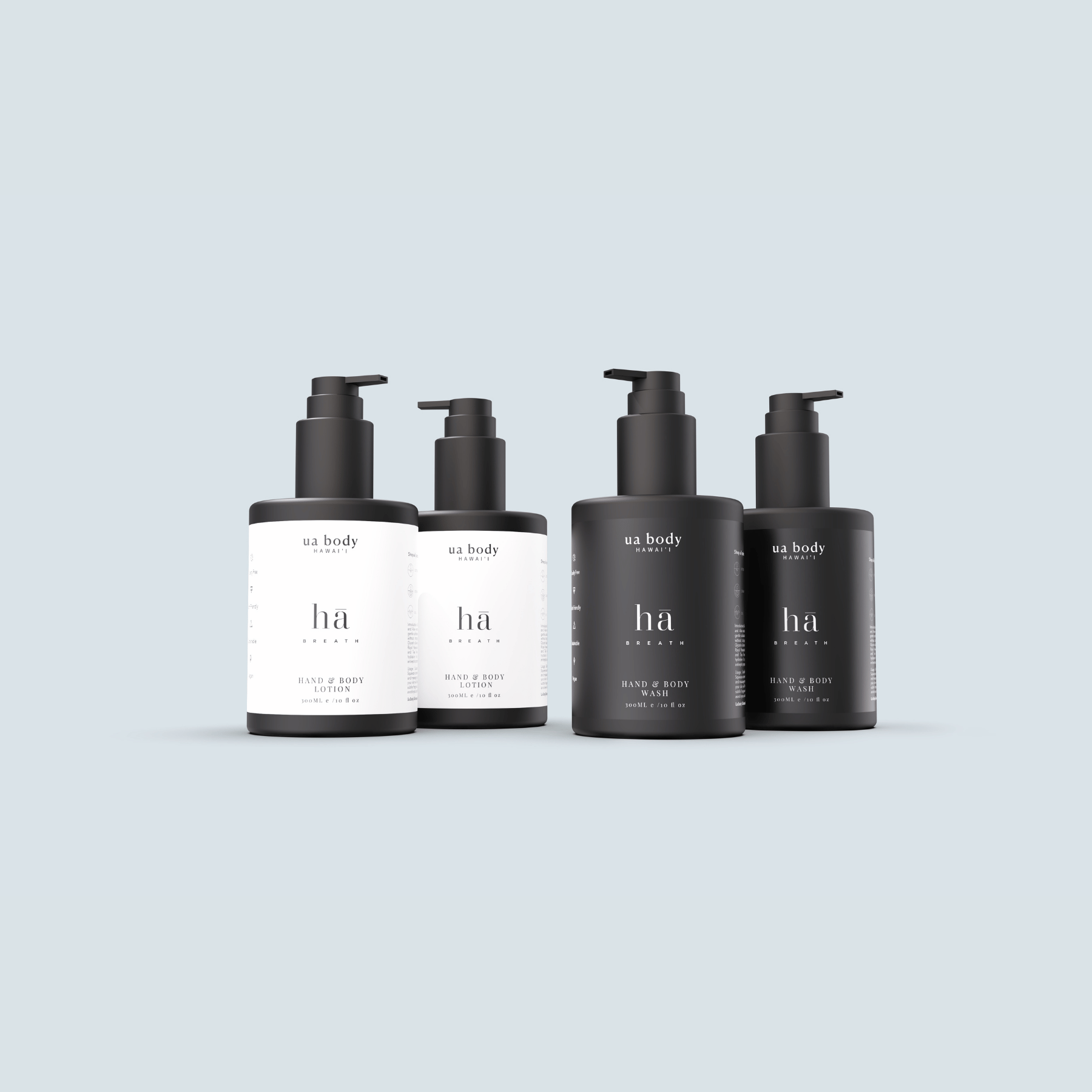 Hā Cleanse & Hydrate Duo on blue background