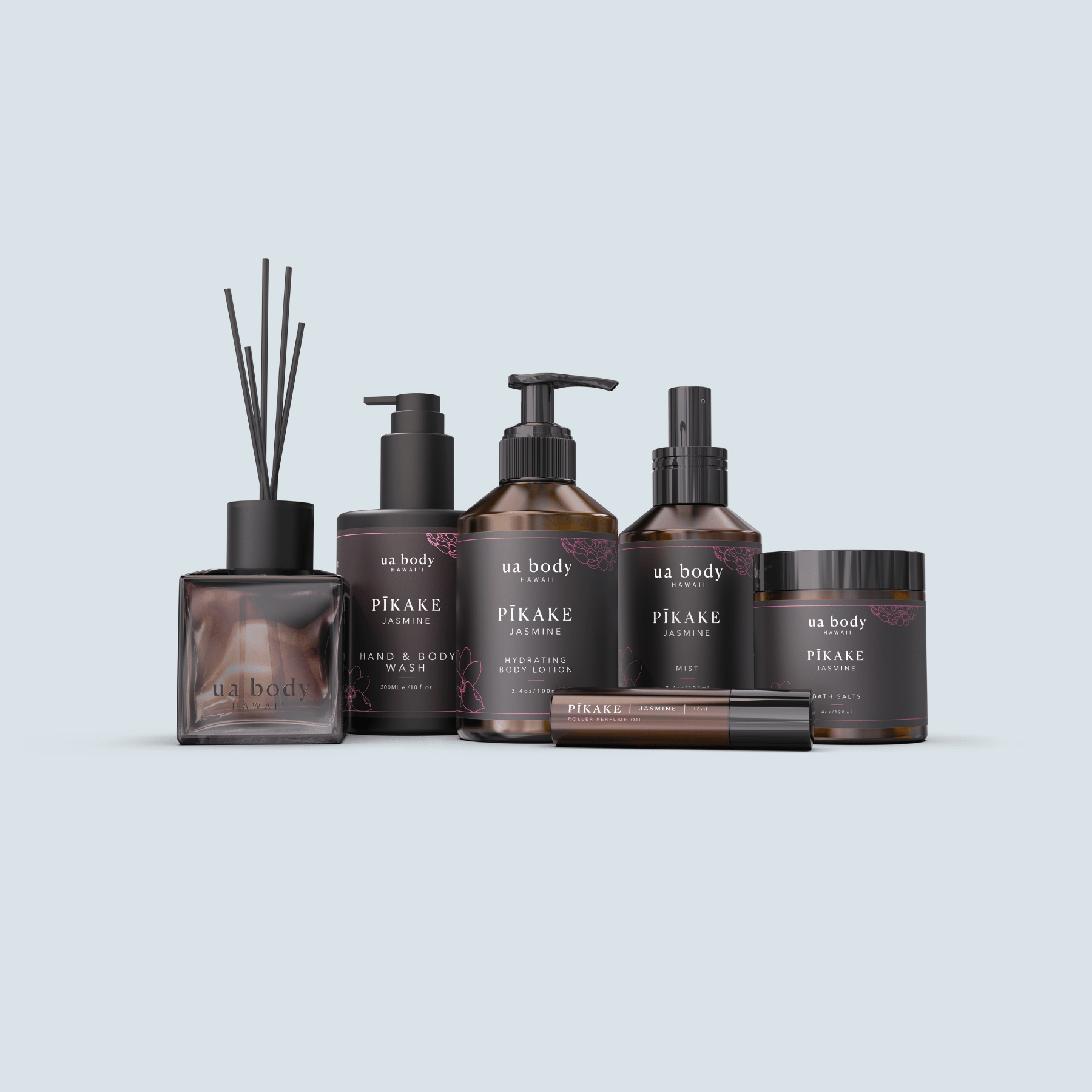 The Pikake Full Body Ritual in front of blue background