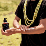 Man applying Pakalana Lotion | Hydrating Body Lotion | Hawaiian Skincare | UA Body